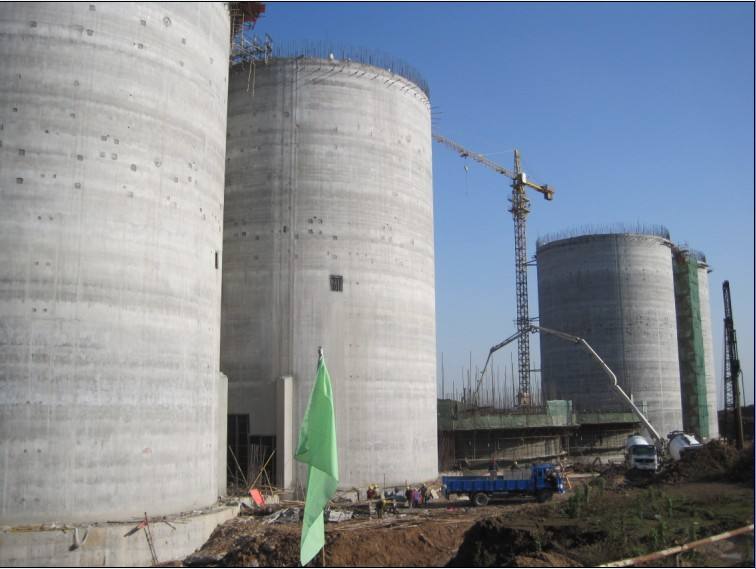 南京鋼鐵集團(tuán)燃供廠煤場(chǎng)筒倉項(xiàng)目